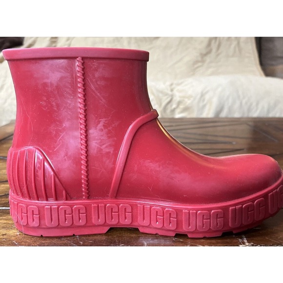 Men’s SAMBA RED UGG DRIZLITA RAIN SNOW BOOTS 1130361K Size 5 Fits Women’s 8.5-9 - Picture 2 of 7